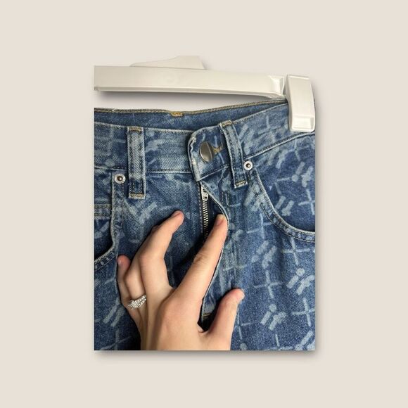 Iets Frans Monogram High Waist Jeans Size 25 NWOT - Picture 5 of 8